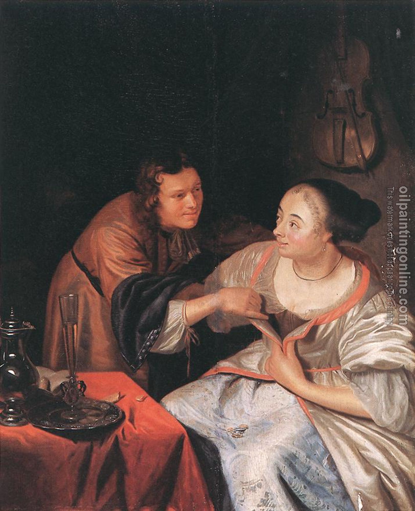 Frans van Mieris the Elder - Carousing Couple